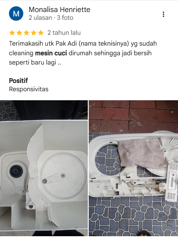 Review Pelanggan Home Steril (Service Pembersihan Mesin Cuci)