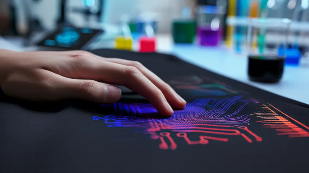 Sablon Baju Futuristik: Pakaian Interaktif Sentuhan, Cahaya, Suara