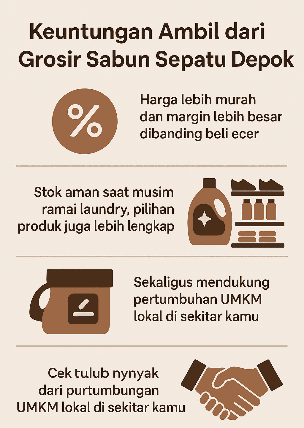 Infografik: Keuntungan Ambil dari Grosir Sabun Sepatu Depok