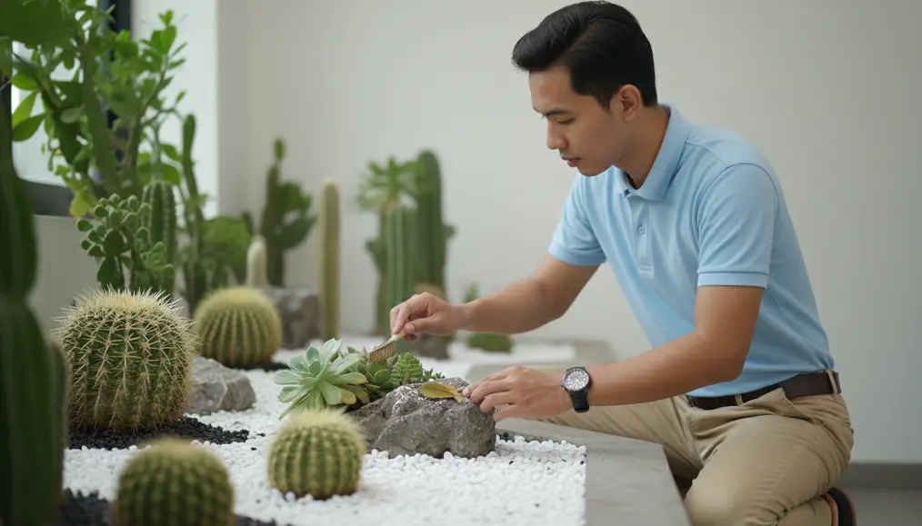 Perawatan Taman Kering Agar Tidak Lembab