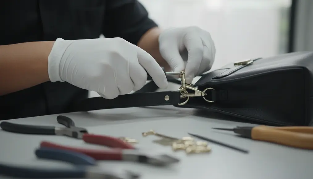 Proses Ganti Aksesori Logam Tas di Sneakershoot