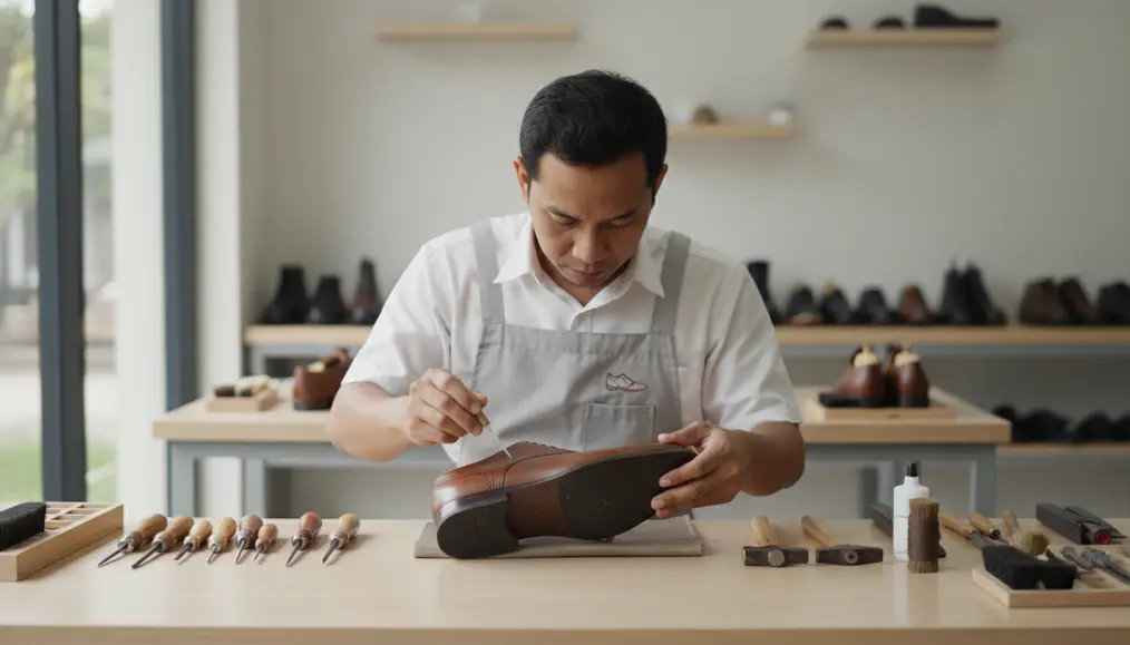 Layanan Premium untuk Sol Sepatu & Leather Repair di Home Steril