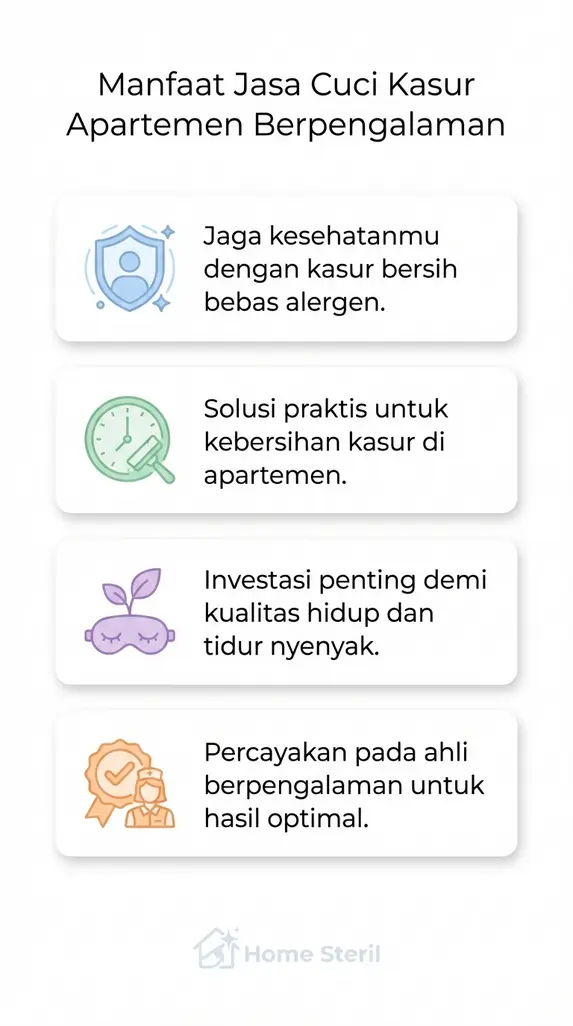 Manfaat Jasa Cuci Kasur Apartemen Berpengalaman