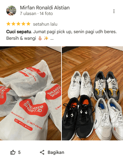 Testimoni Mitra Reseller Shoe Cleaner Sneakershoot.id
