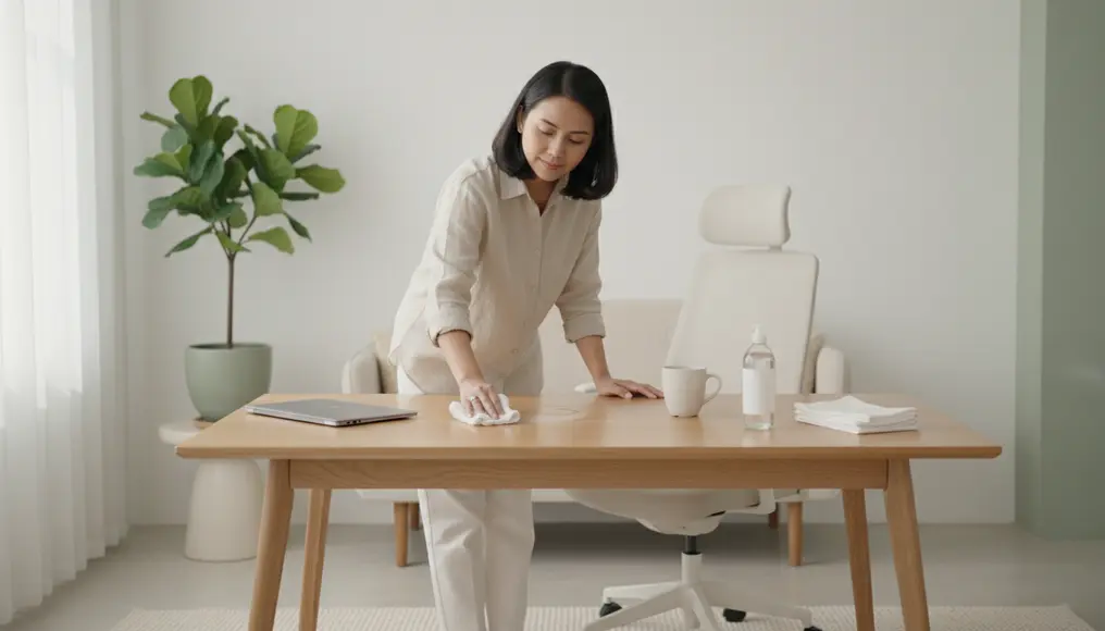 Noda Membandel Kopi/Tinta: Metode Khusus Pembersihan Furniture Kantor Berkelas