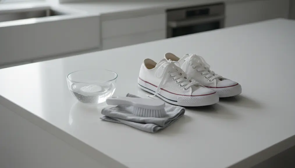 Persiapan Awal Sebelum Mencuci Sepatu Putih Converse