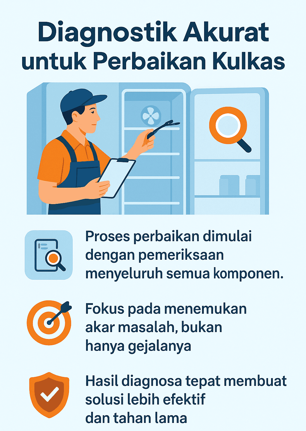 Infografik: Diagnostik Akurat untuk Perbaikan Kulkas