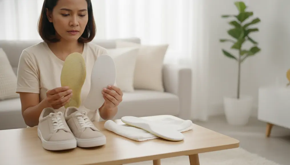 Ganti Insole Sepatu Orthopedic & Memory Foam (Anti Bau)