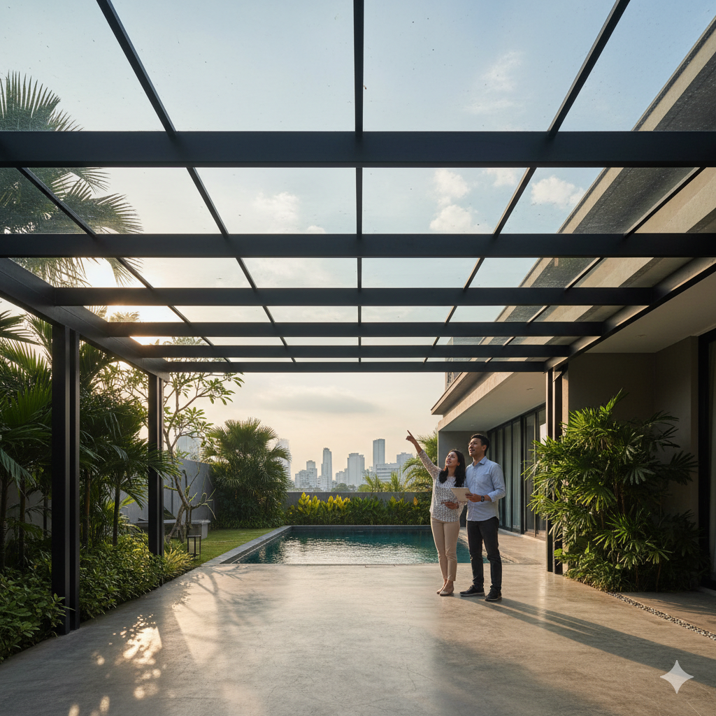 Terpesona oleh Keindahan Transparan? Yuk, Pahami Harga Kanopi Kaca Jabodetabek!