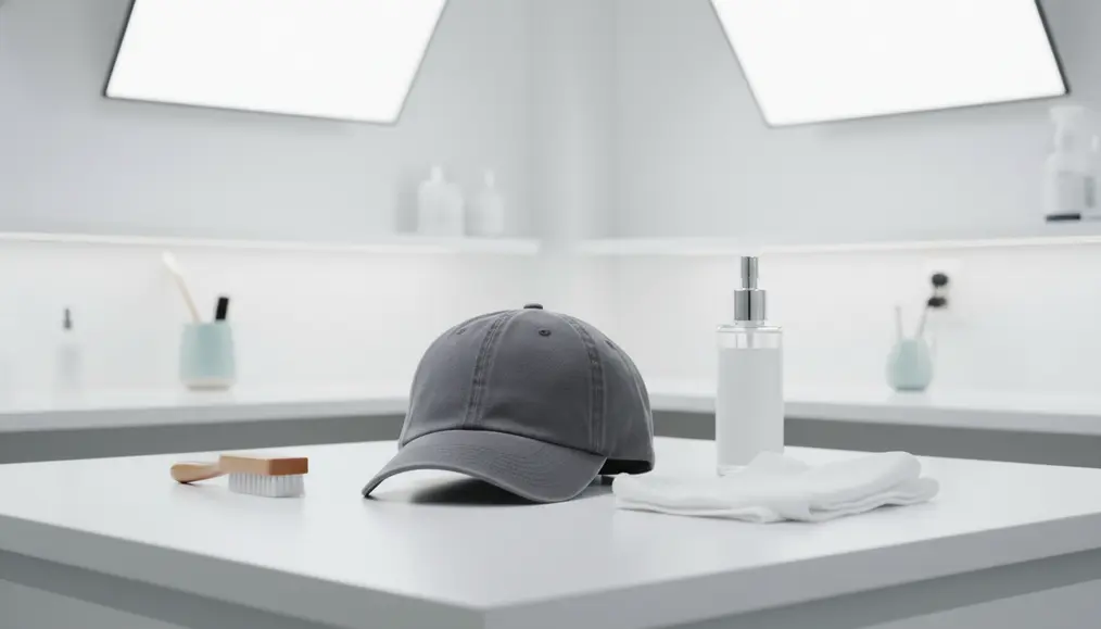 Membersihkan Noda Minyak & Gemuk pada Topi Mekanik/Outdoor