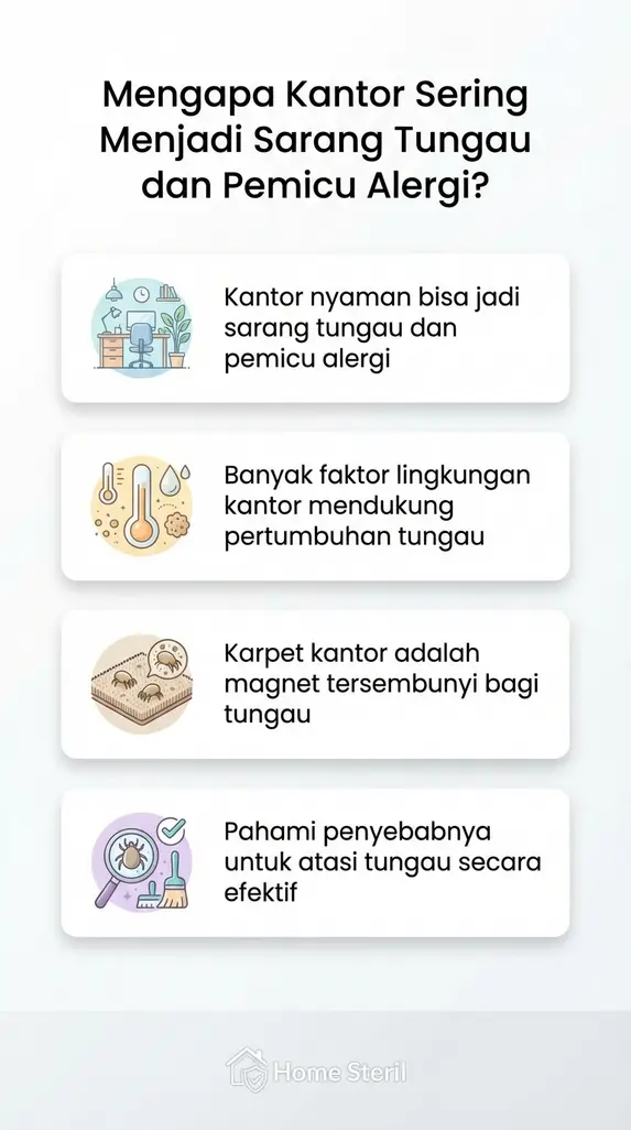 Mengapa Kantor Sering Menjadi Sarang Tungau dan Pemicu Alergi?