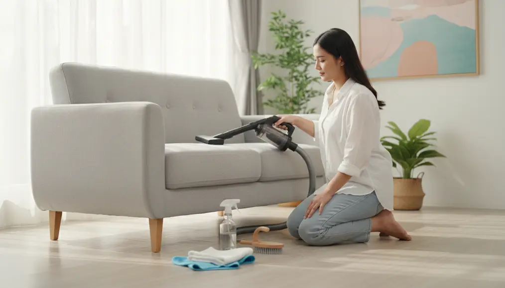 Persiapan Awal: Kunci Sukses Cuci Sofa di Apartemen Kecil