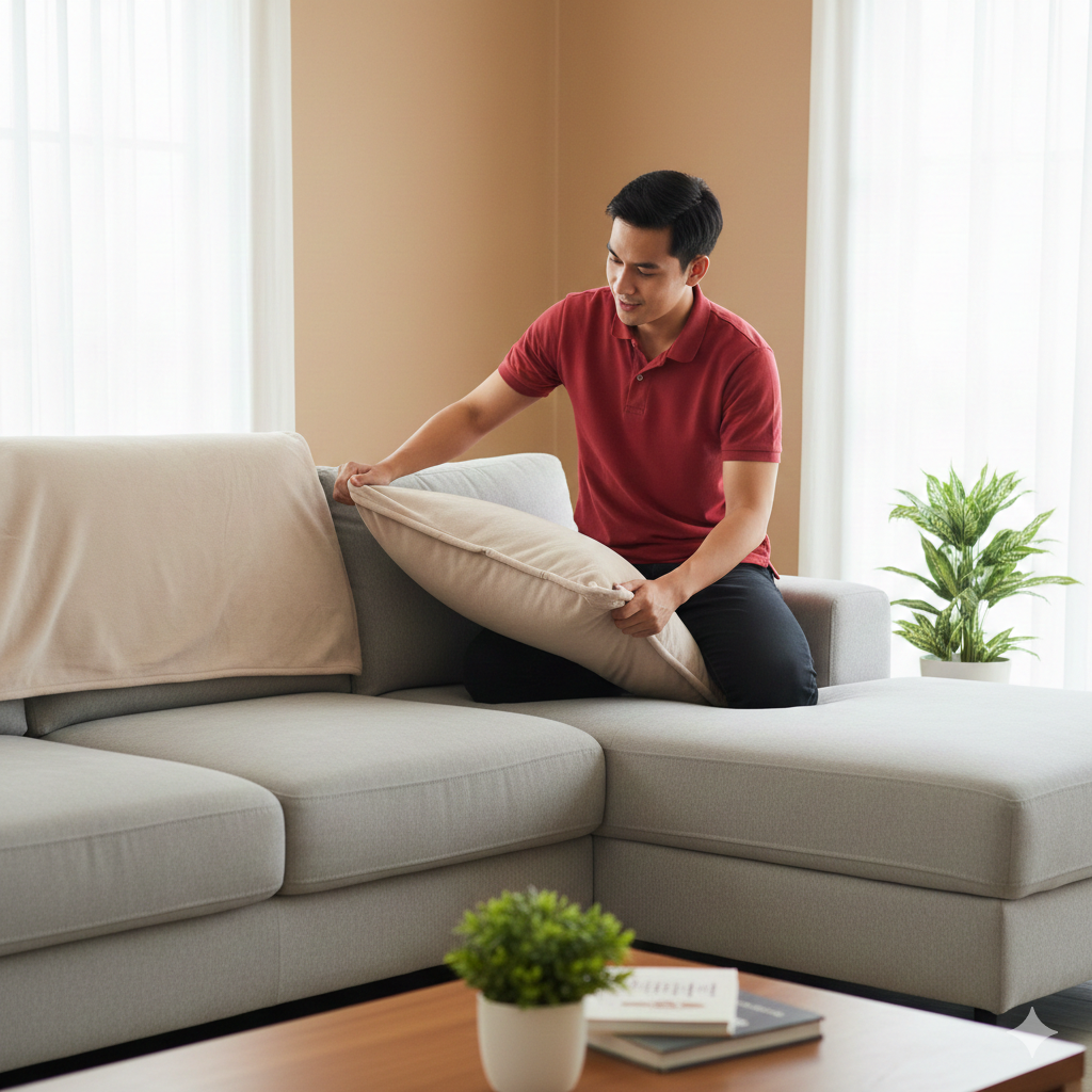 Gunakan Pelindung Sofa