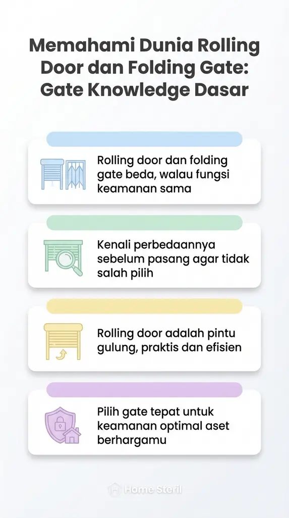 Memahami Dunia Rolling Door dan Folding Gate: Gate Knowledge Dasar