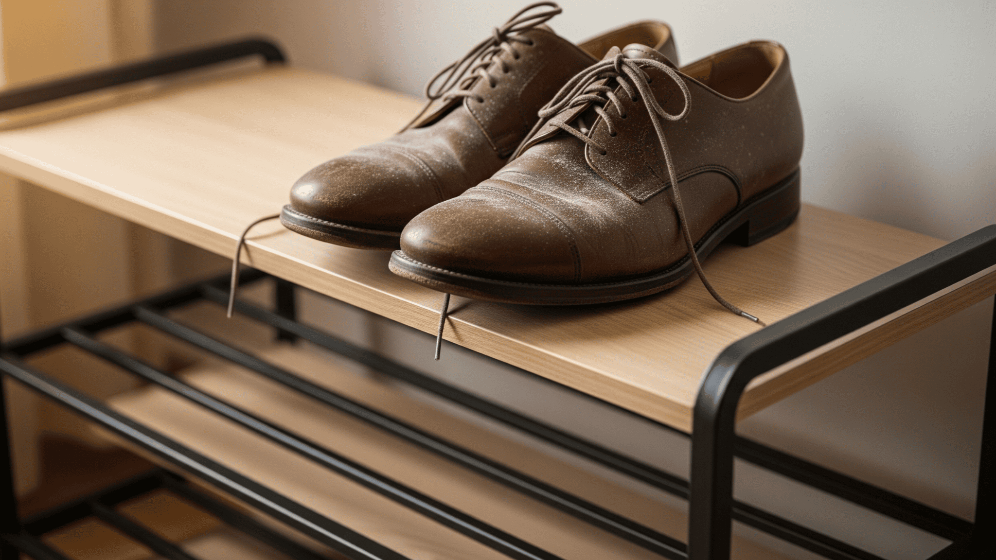 Mengidentifikasi Bahan dan Tingkat Kotoran Sepatu Pantofel