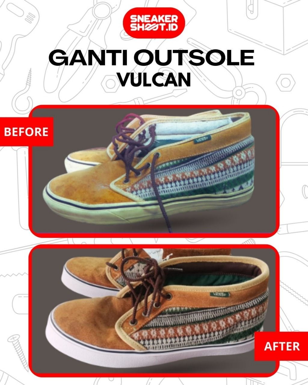 Ganti Outsole Vulcane