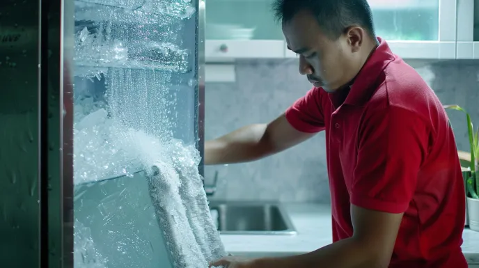 Penumpukan Es Berlebih di Freezer