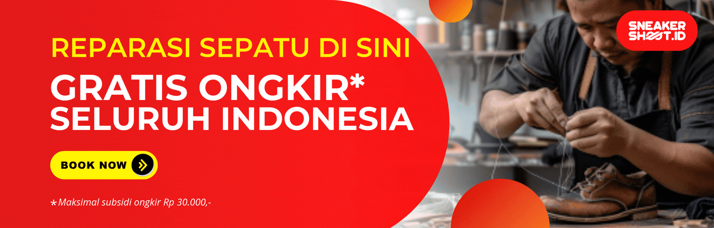 reparasi sepatu ongkir