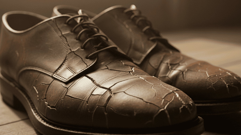 Penyebab Sepatu Kulit Retak dan Pecah-pecah