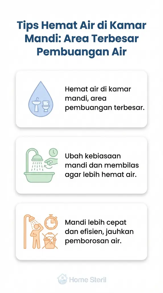 Tips Hemat Air di Kamar Mandi: Area Terbesar Pembuangan Air