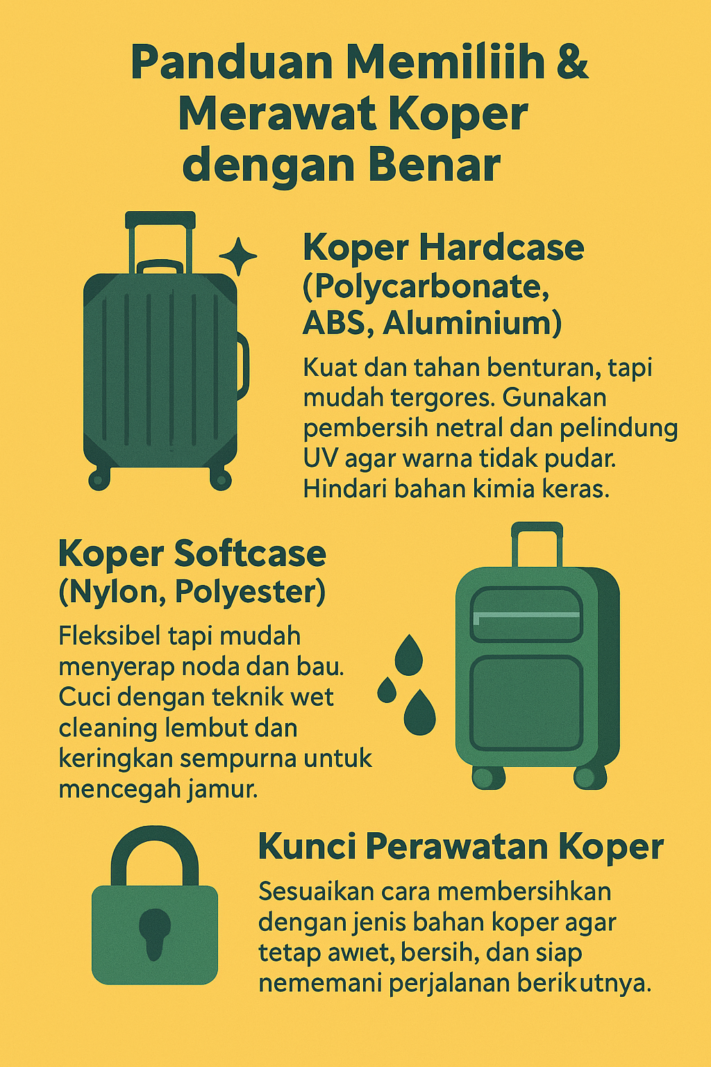 Panduan Memilih & Merawat Koper dengan Benar