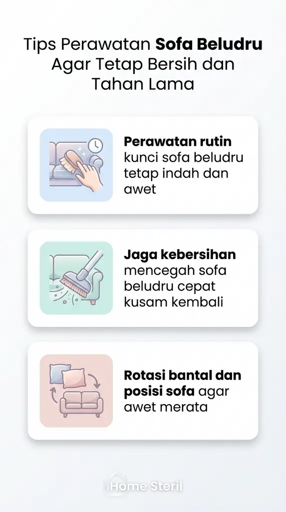 Tips Perawatan Sofa Beludru Agar Tetap Bersih dan Tahan Lama