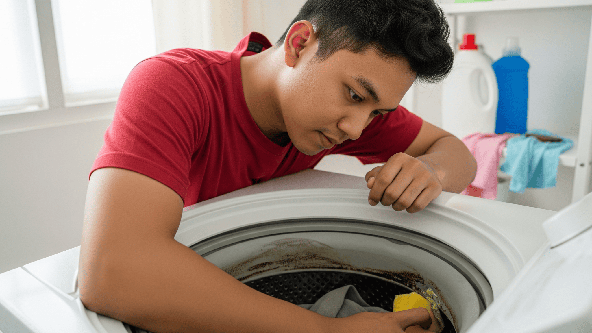 Jasa bersihkan mesin cuci