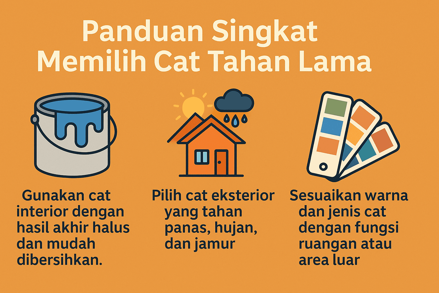 Infografik:Panduan Singkat Memilih Cat Tahan Lama