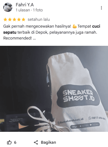 Rating Produk Sneakershoot Terkait Pembersihan Sepatu