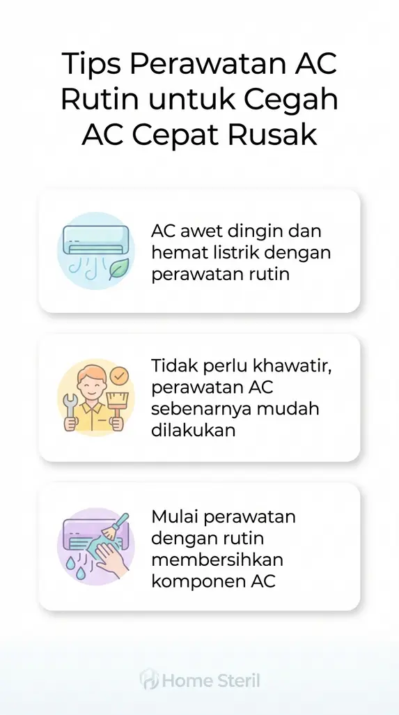 Tips Perawatan AC Rutin untuk Cegah AC Cepat Rusak