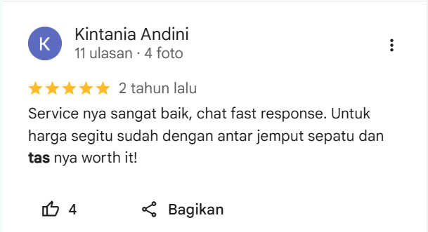 Testimoni Pelanggan Sneakershoot