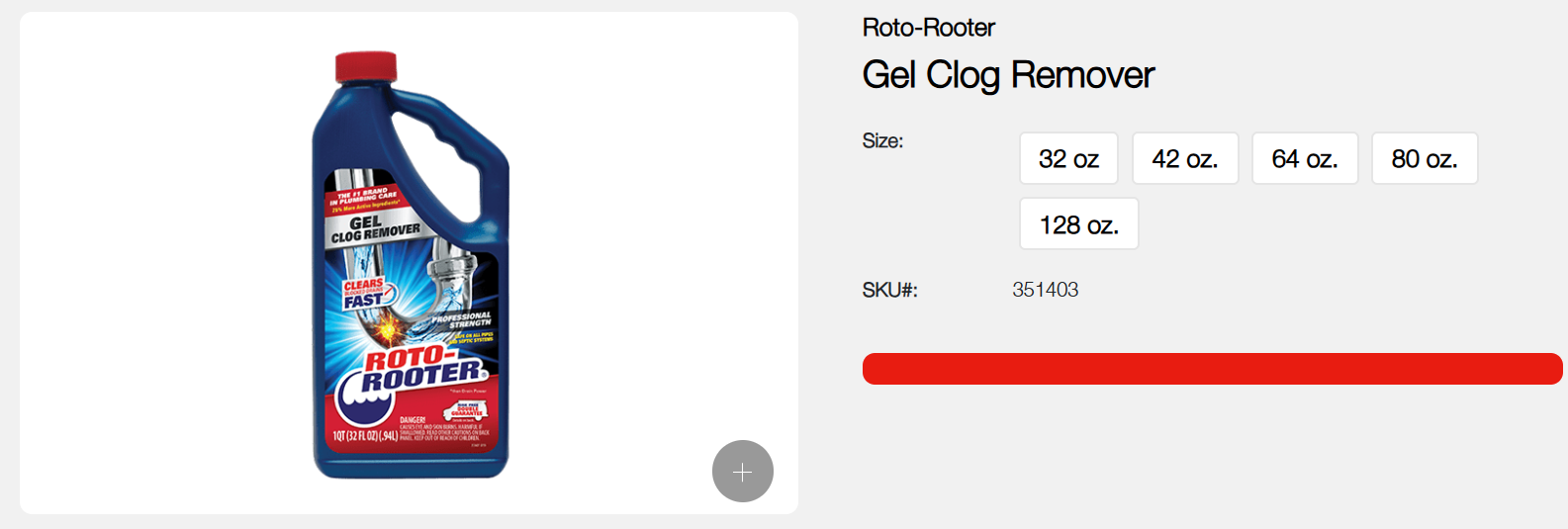 Roto-Rooter Gel Clog Remover  - home-steril.com