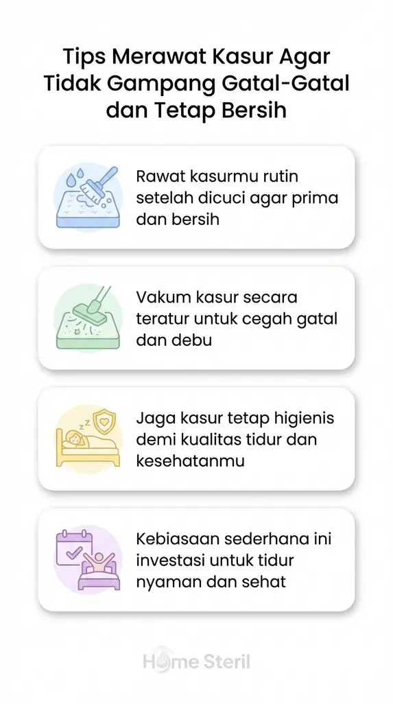 Tips Merawat Kasur Agar Tidak Gampang Gatal-Gatal dan Tetap Bersih
