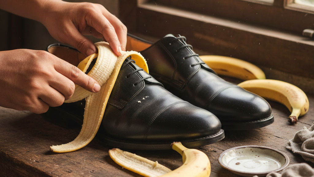 Manfaat Kulit Pisang untuk Mengembalikan Kilau Sepatu Pantofel