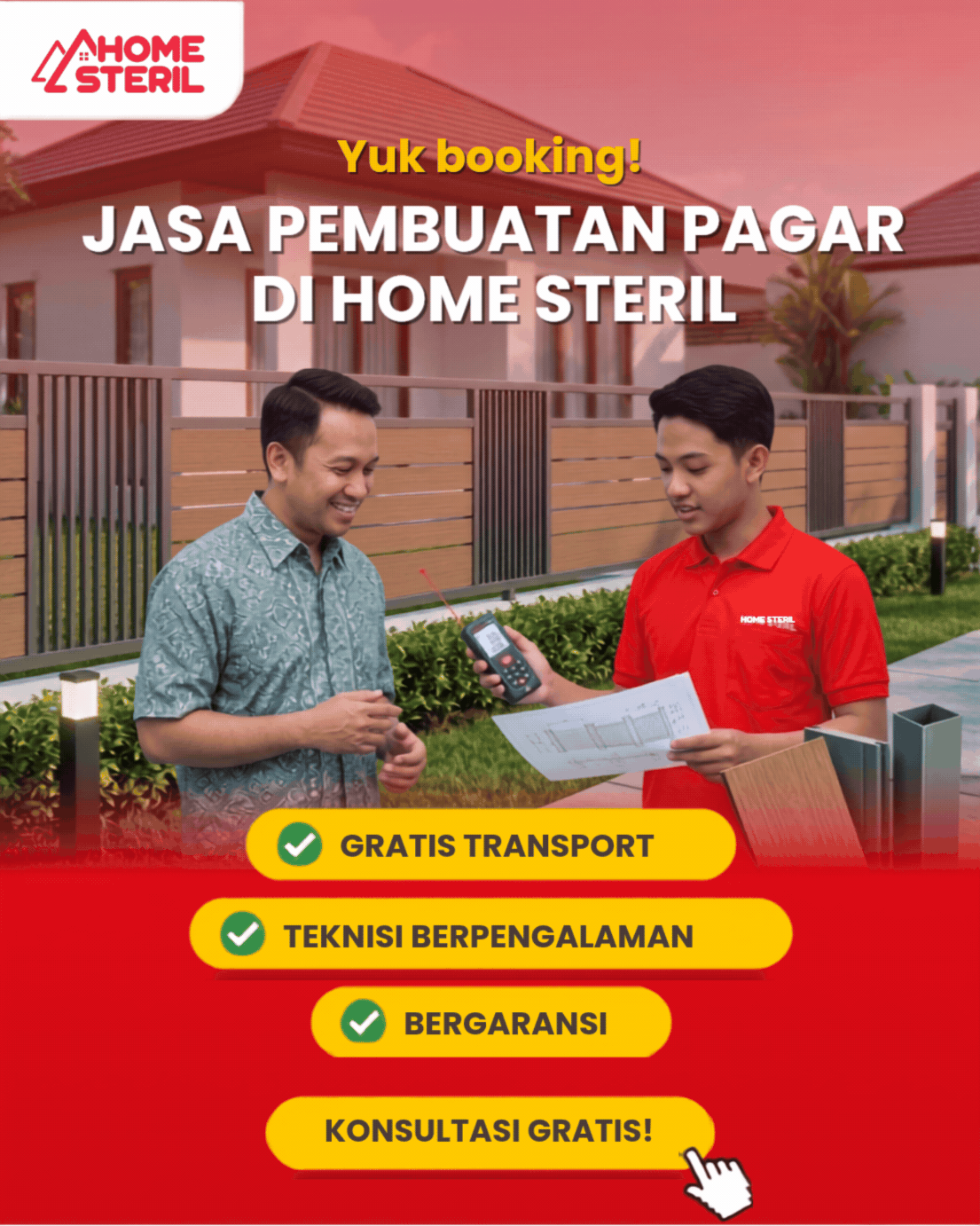 Jasa Pembuatan Pagar di Homesteril.com