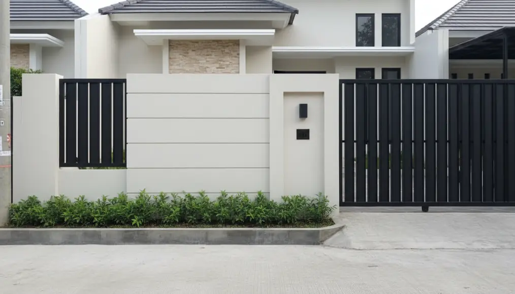 Kombinasi Pagar Tembok dan Besi Hollow: Kekuatan & Keindahan