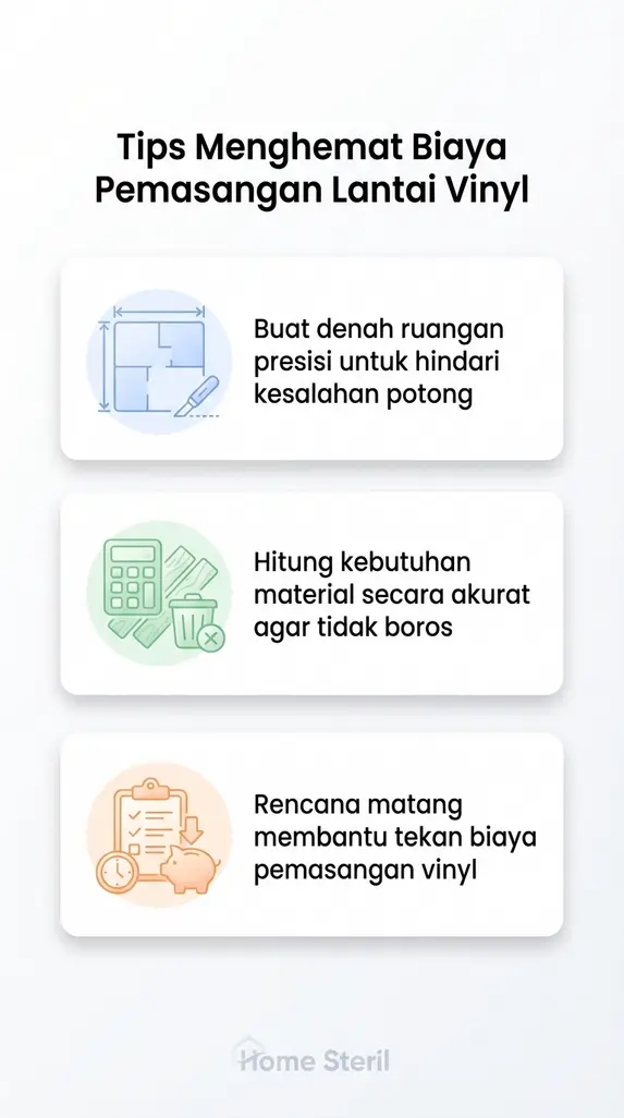 Tips Menghemat Biaya Pemasangan Lantai Vinyl