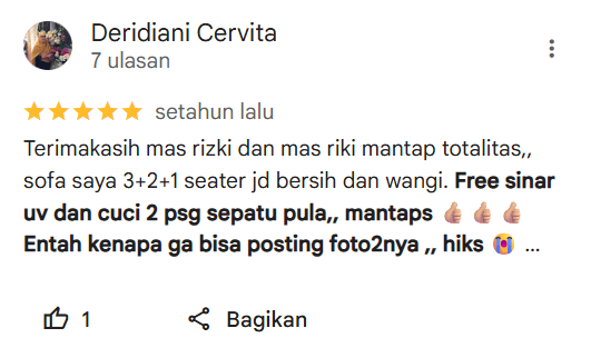 Testimoni Pelanggan Home Steril
