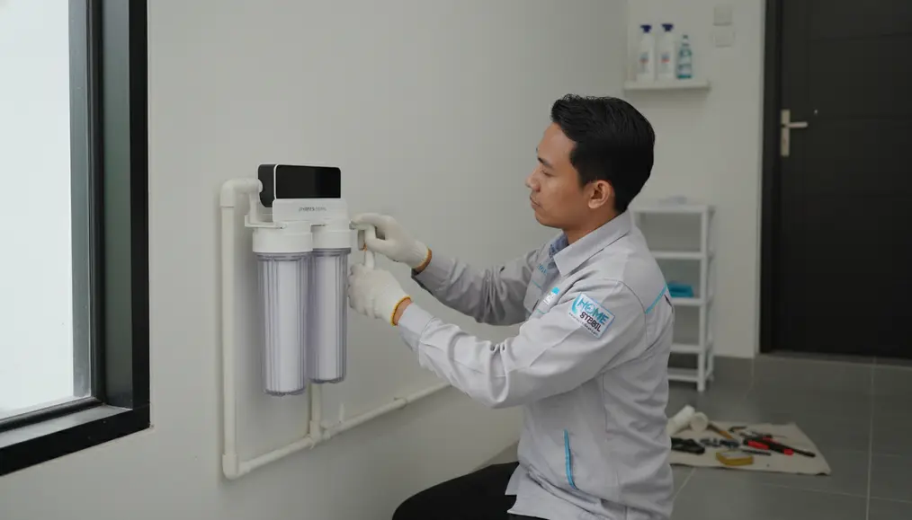 Bagaimana Mencegah Lumpur Masuk ke Toren Air? (Jawab: Pemasangan Pre-Filter atau Sediment Filter di Jalur Masuk Air Sumur/PDAM).