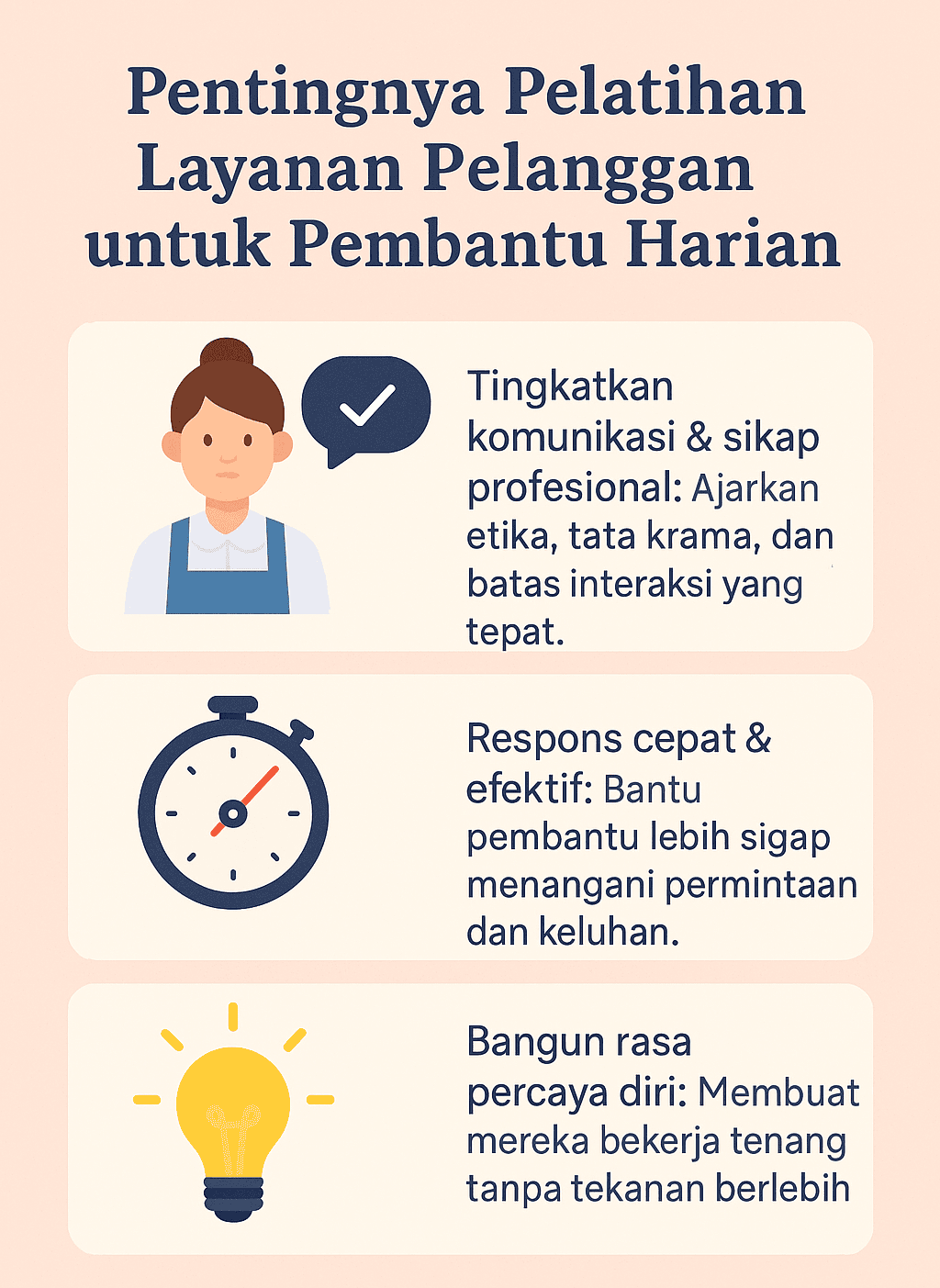 Infografik: Pentingnya Pelatihan Layanan Pelanggan untuk Pembantu Harian