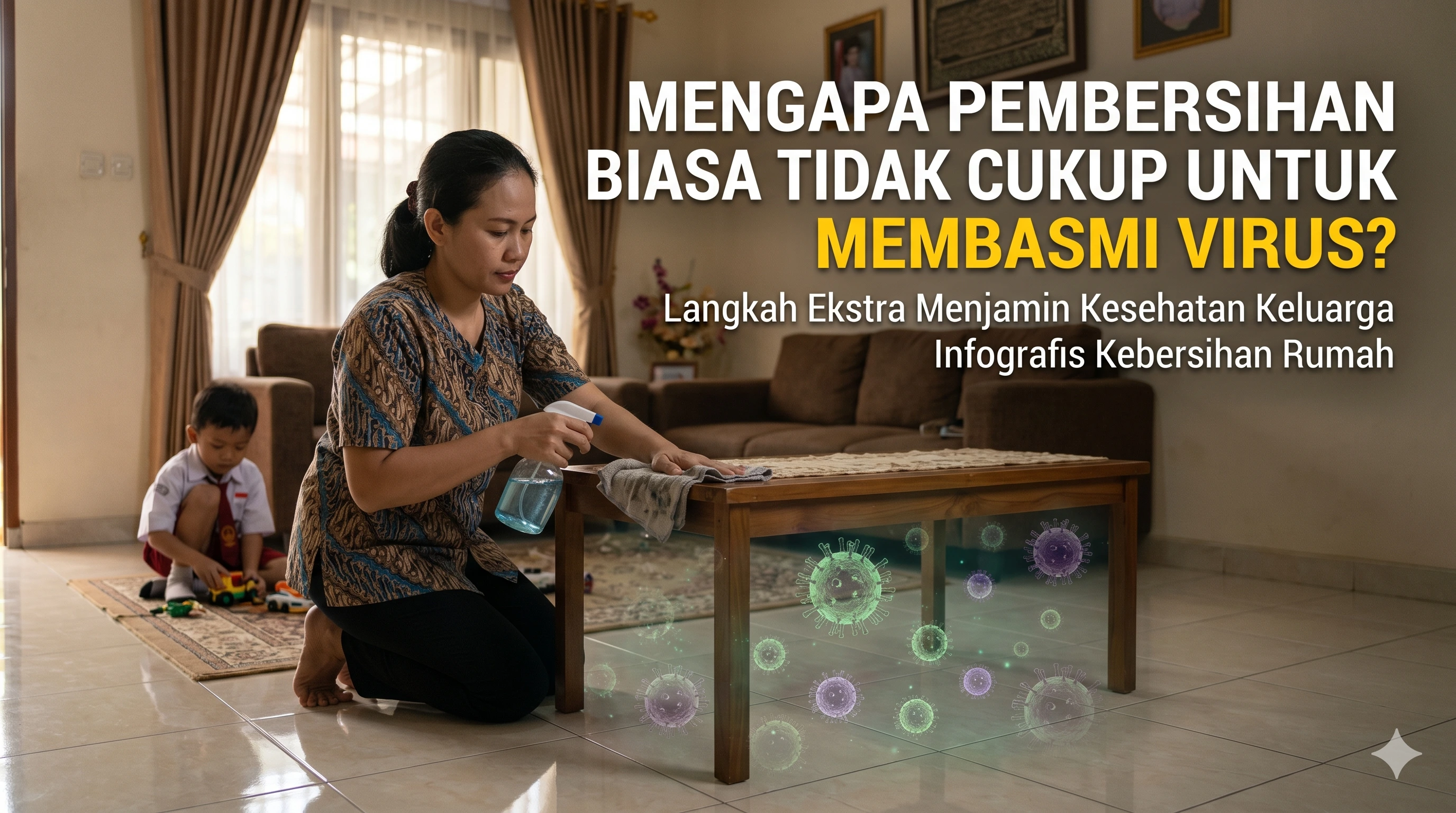 Mengapa Pembersihan Biasa Tidak Cukup untuk Membasmi Virus