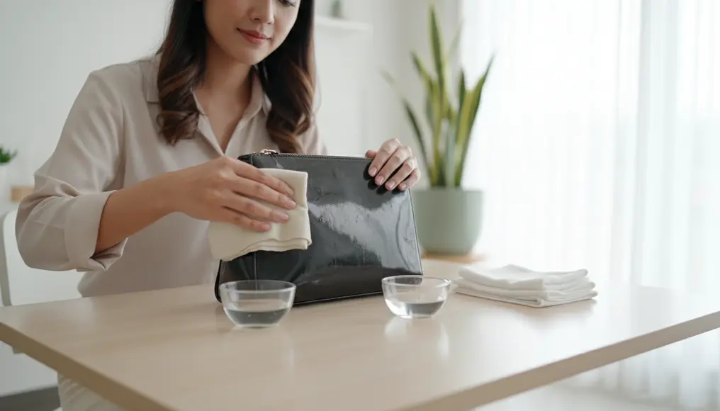 Restorasi Tas Patent Leather (Glossy) yang Lengket dan Kusam