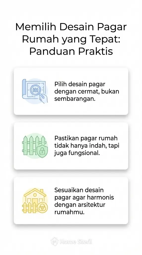 Memilih Desain Pagar Rumah yang Tepat: Panduan Praktis