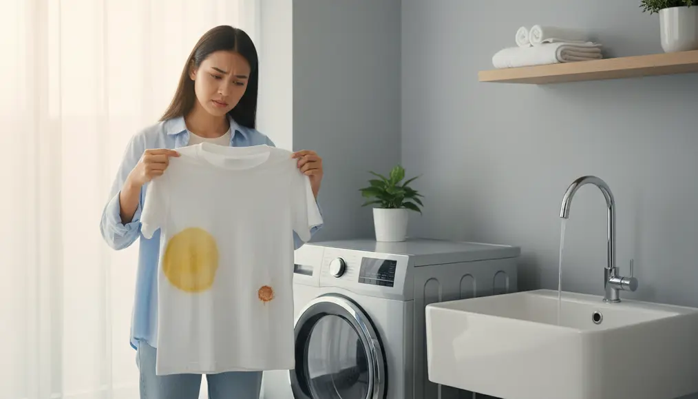 Mengapa Baju Putih Cepat Menguning dan Timbul Noda Karat?