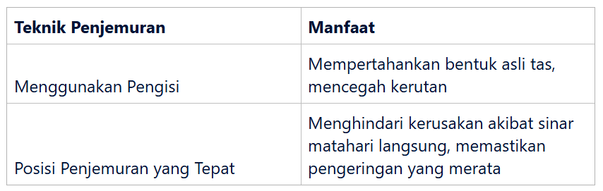 Teknik Penjemuran yang Tepat