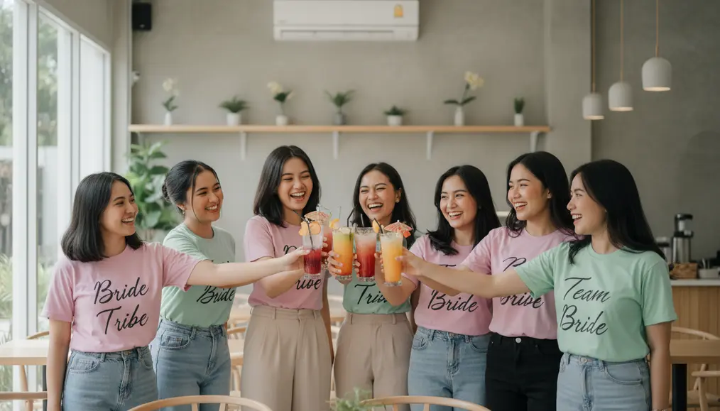 Mengapa Baju Satuan Custom Penting untuk Pesta Lajang & Bridal Shower?