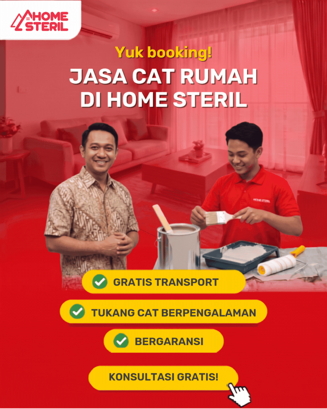 Jasa Cat Rumah di Homesteril.com