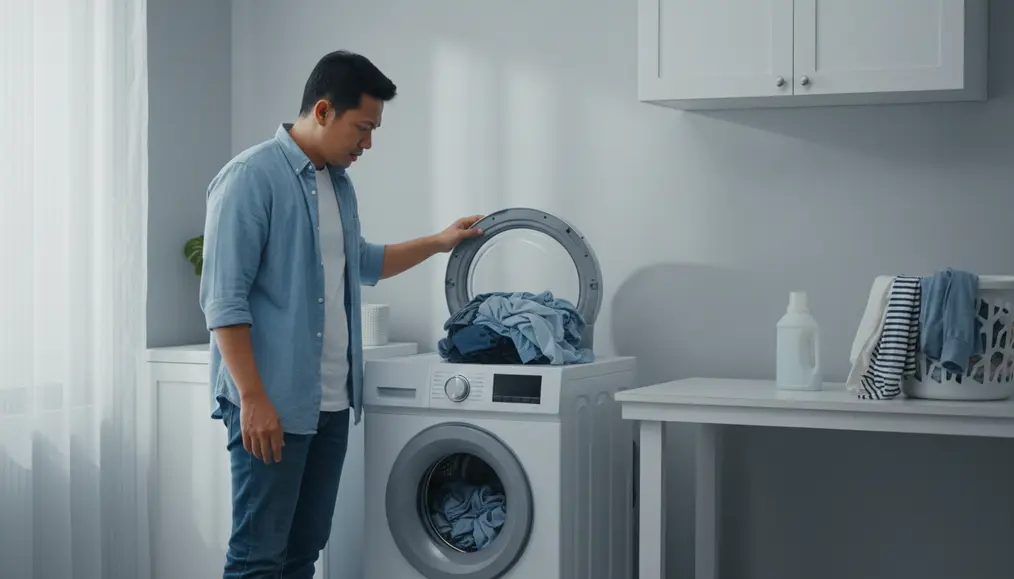 4. Mesin Cuci Tidak Mau Berputar (Spin) atau Berhenti Tiba-tiba