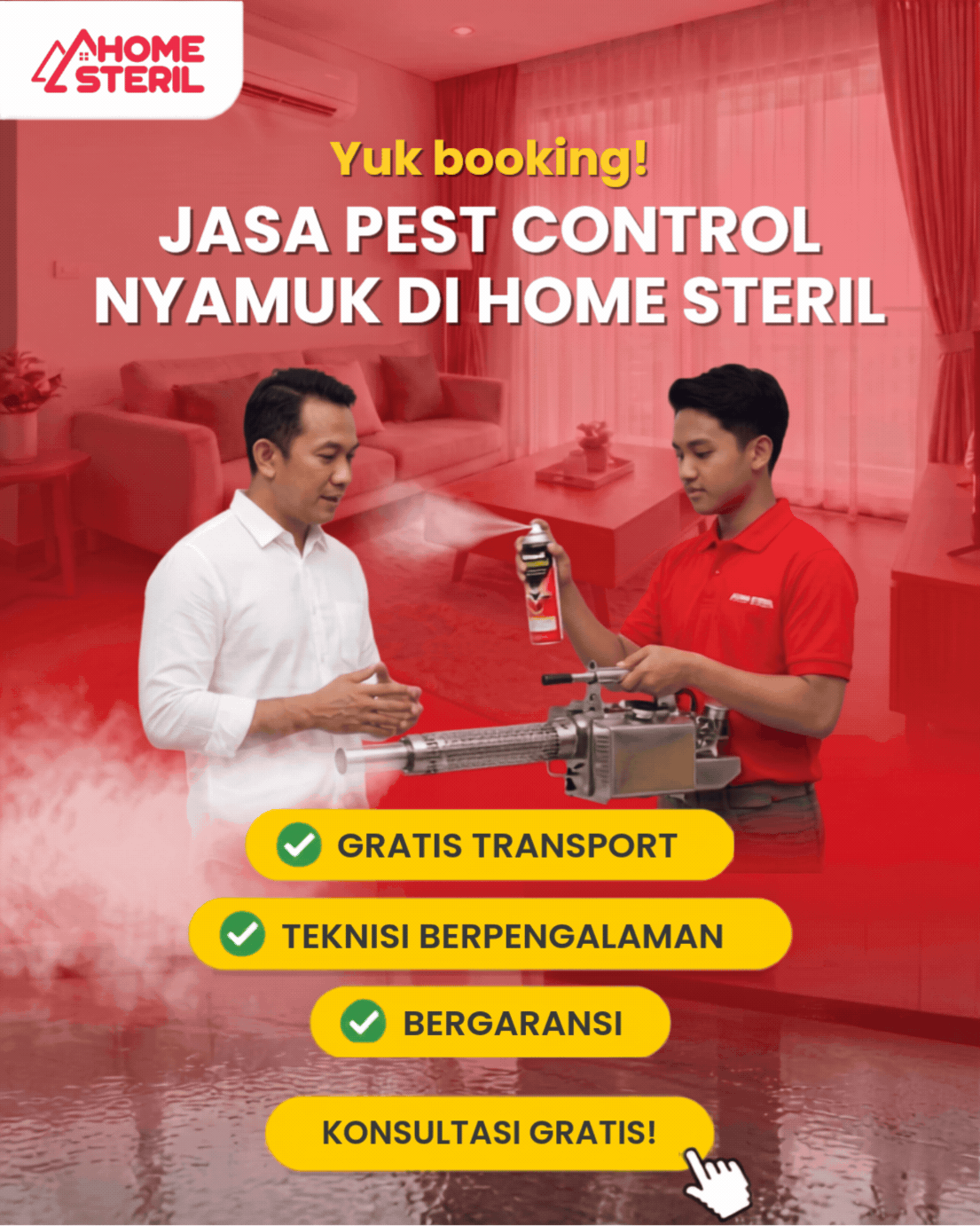 Jasa Pest Control Nyamuk di Home Steril