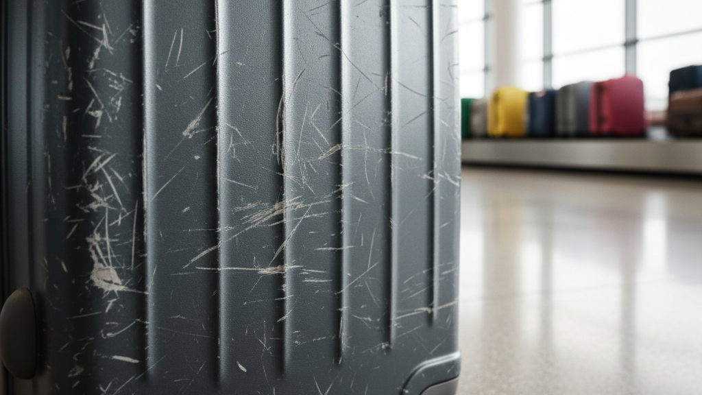 Membersihkan Goresan Permukaan pada Koper Hardcase